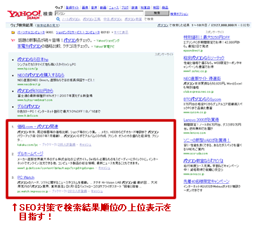 SEO�΍�Ō������ʏ��ʂ̏�ʕ\����ڎw���I