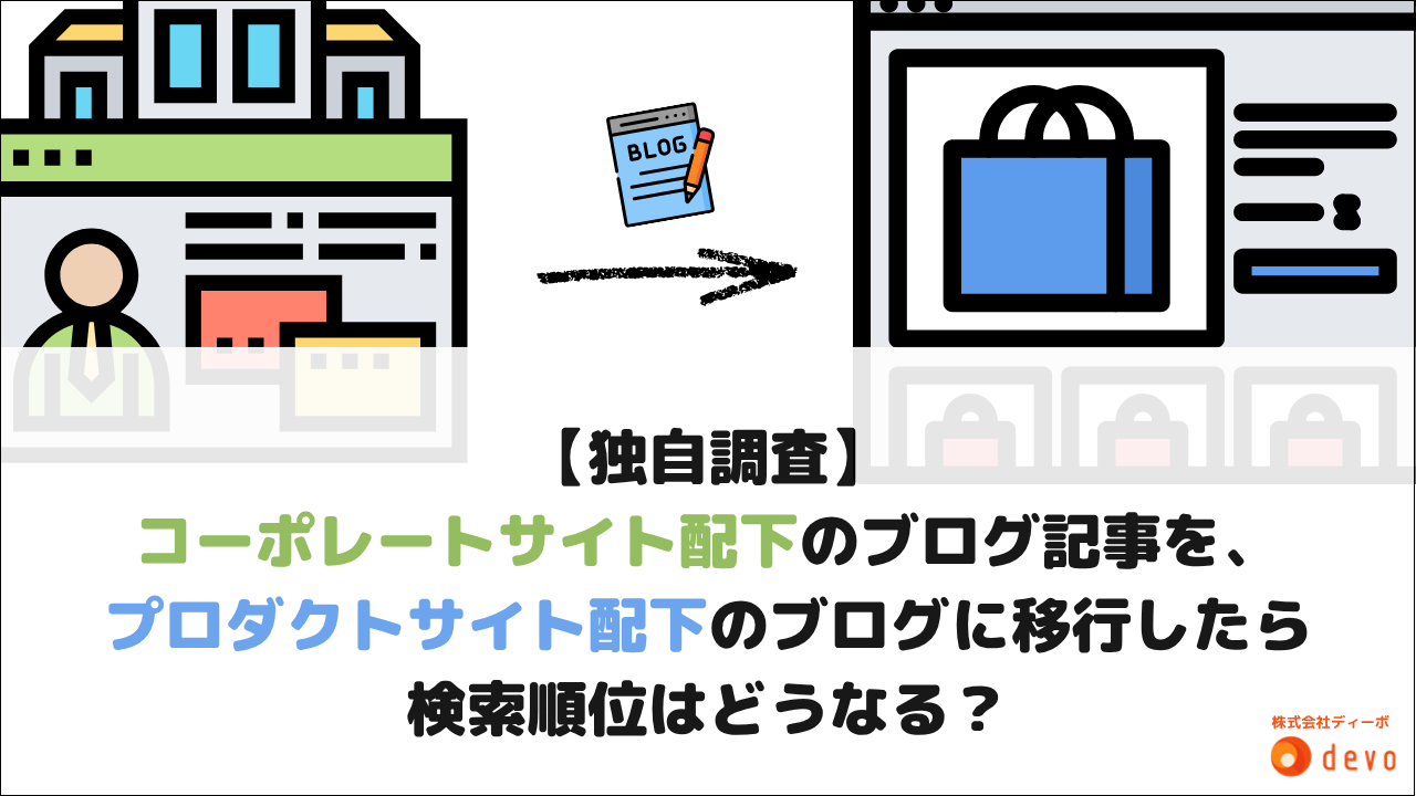 【独自検証】コーポレートサイト配下のブログ記事を、プロダクトサイト配下のブログに移行したら検索順位はどうなる？