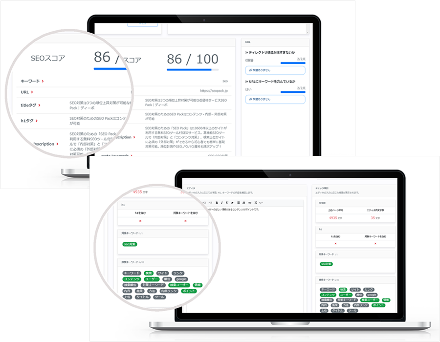 seodoorの内部SEOスコア