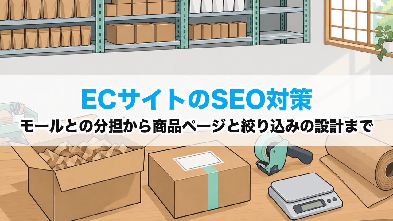 ECサイトのSEO対策｜モールとの分担から商品ページと絞り込みの設計まで