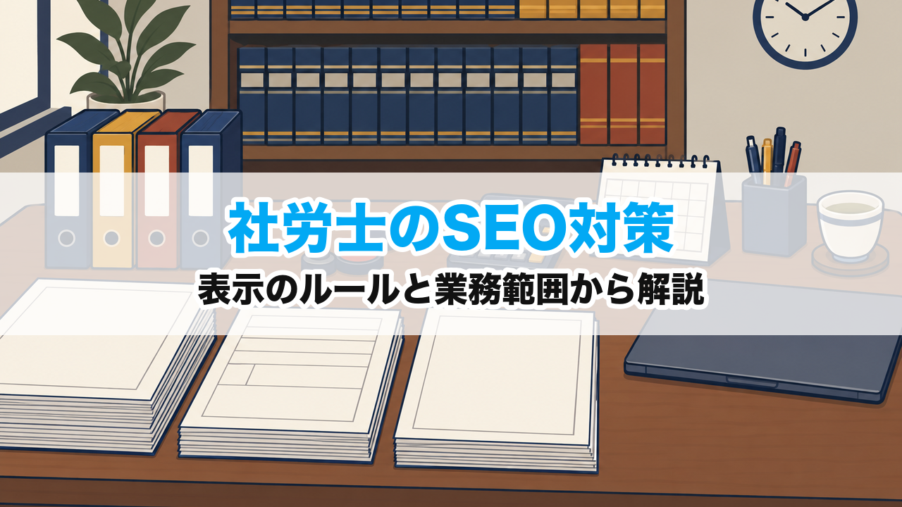 社労士のSEO対策｜表示のルールと業務範囲から解説