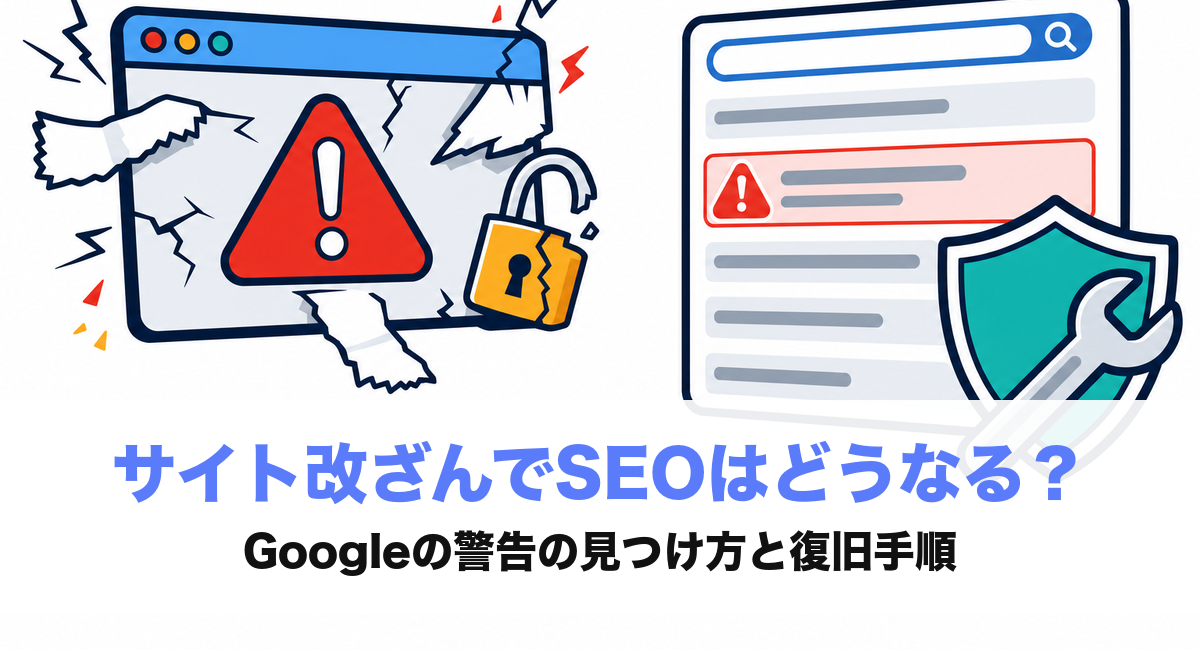 サイト改ざんでSEOはどうなる？Googleの警告の見つけ方と復旧手順